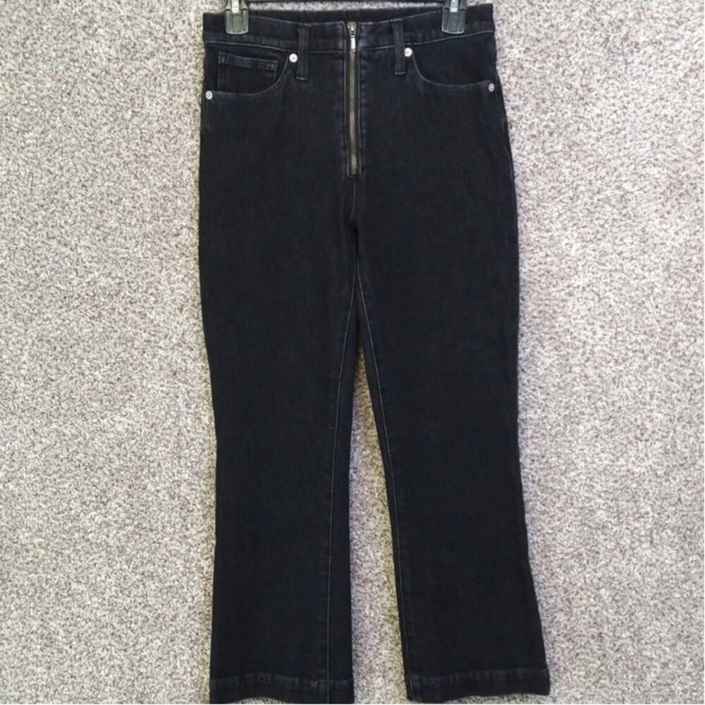 Lucky Brand Bridgette Y2K Zip High Rise Crop Mini Boot size 6/28R